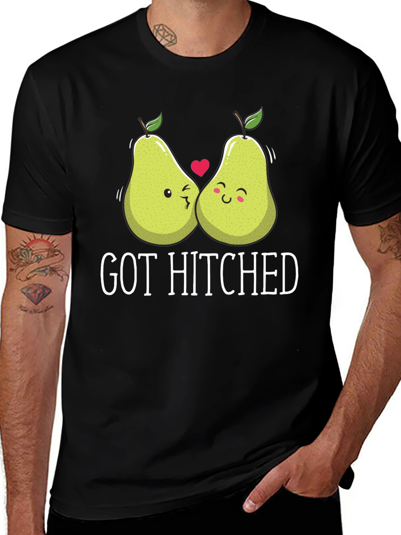 Got Hitched Pear Pun T-Shirt