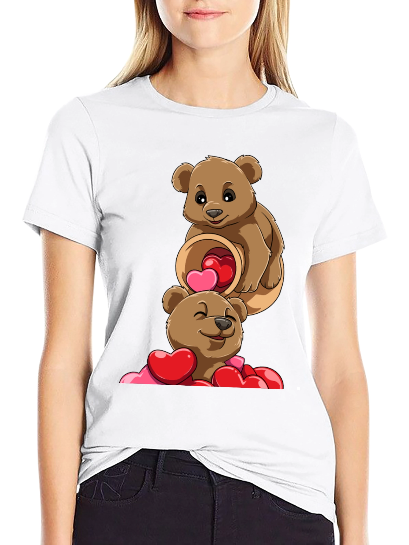 Bear Hugs & Hearts T-Shirt - Valentines Day Tee