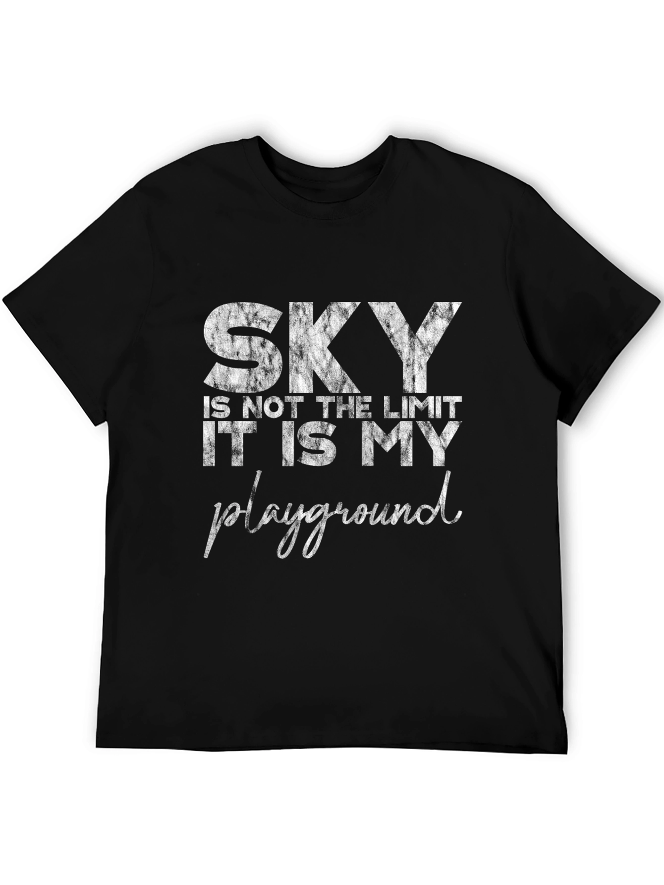 Sky is My Playground Black Graphic Tee