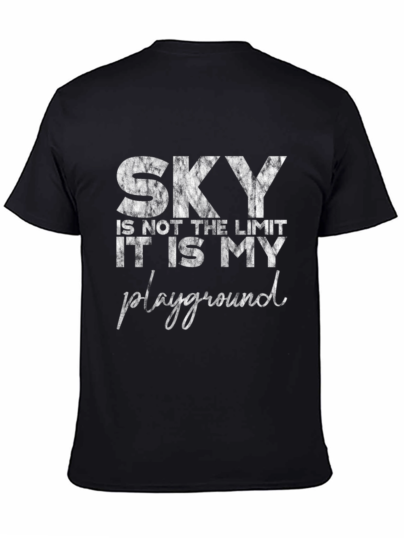 Sky is My Playground Black Graphic Tee