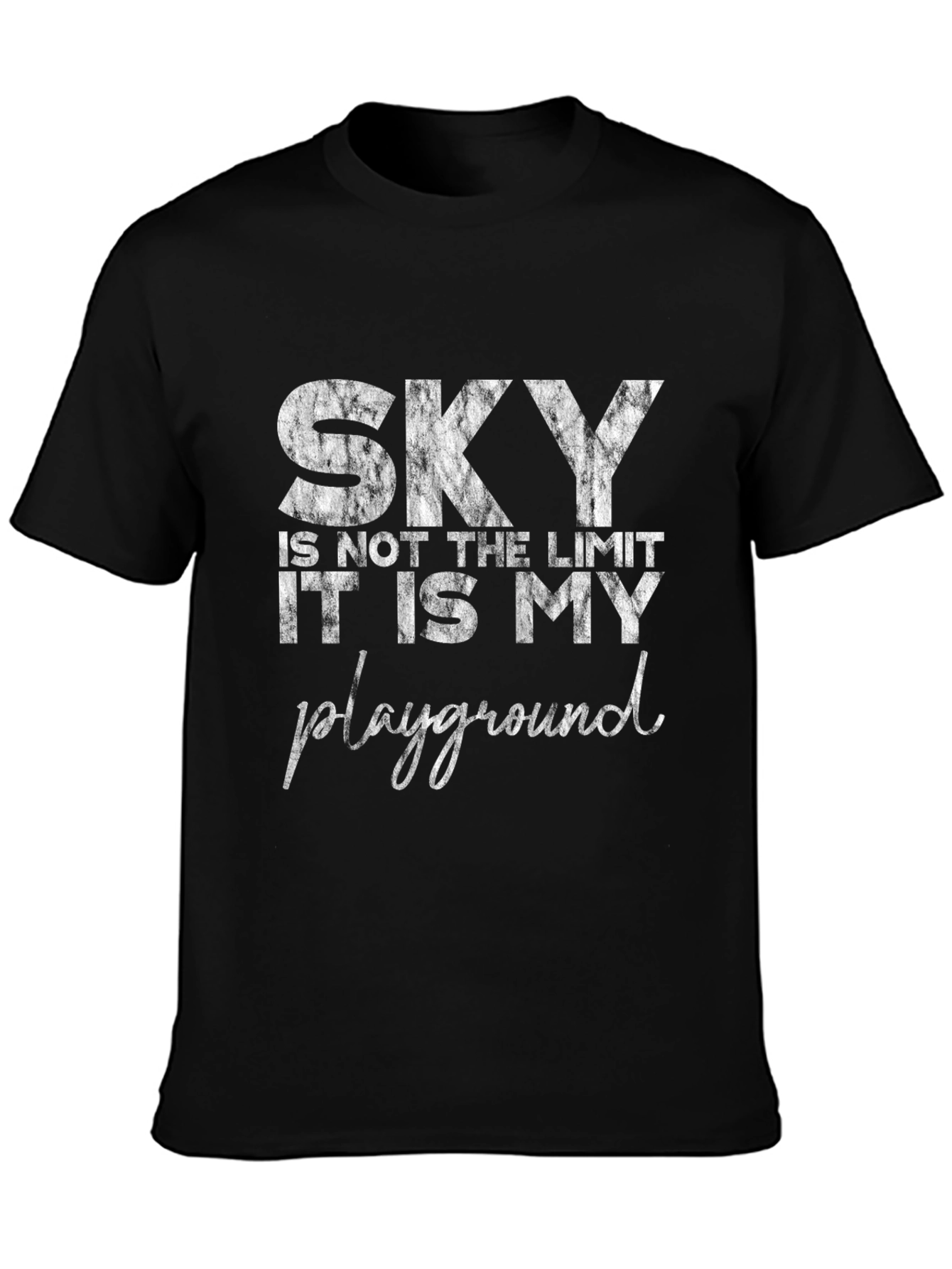 Sky is My Playground Black Graphic Tee
