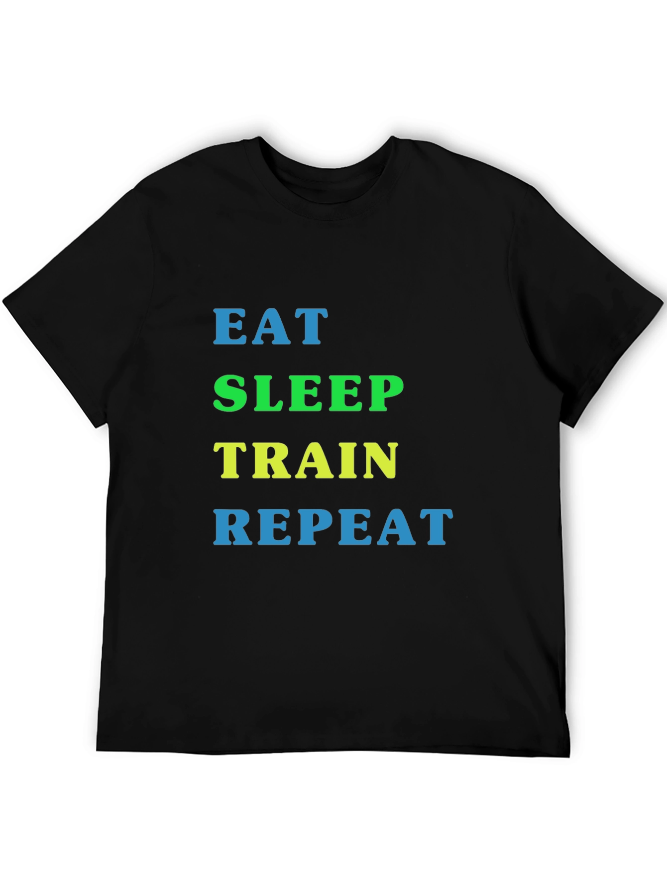 Eat Sleep Train Repeat Graphic T-Shirt