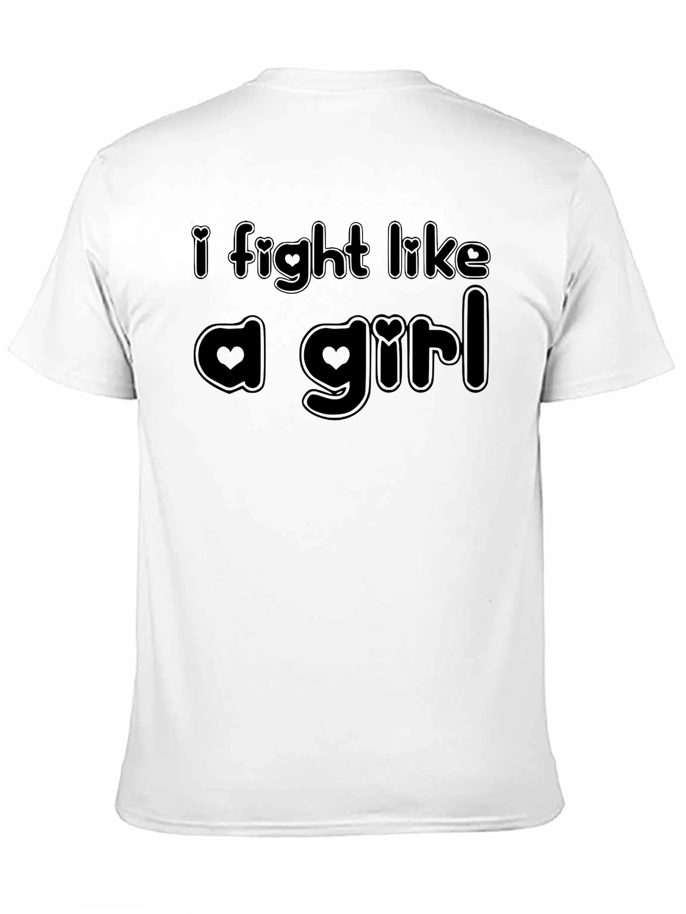I Fight Like A Girl Black T-Shirt
