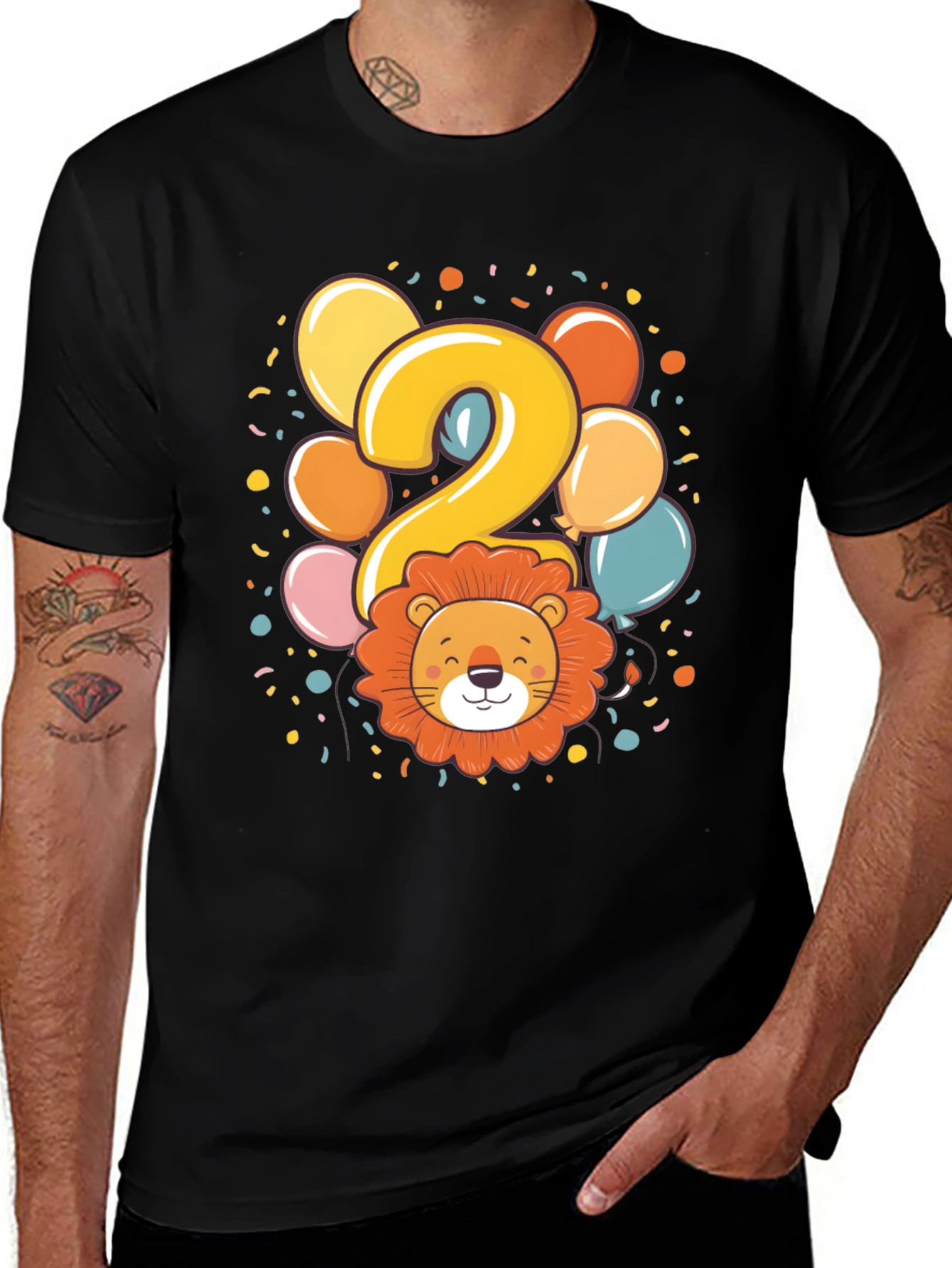 Kids 2nd Birthday Lion T-Shirt