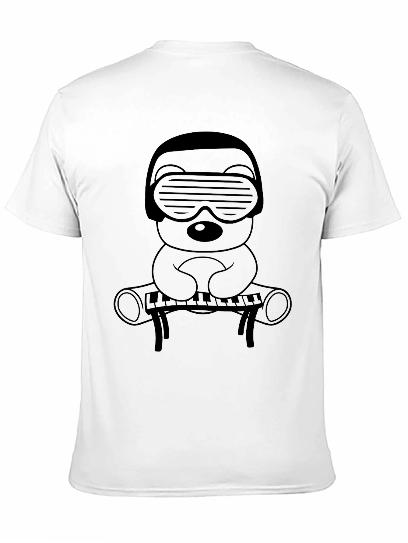 DJ Bear Graphic Tee - Cool Cartoon Shirt
