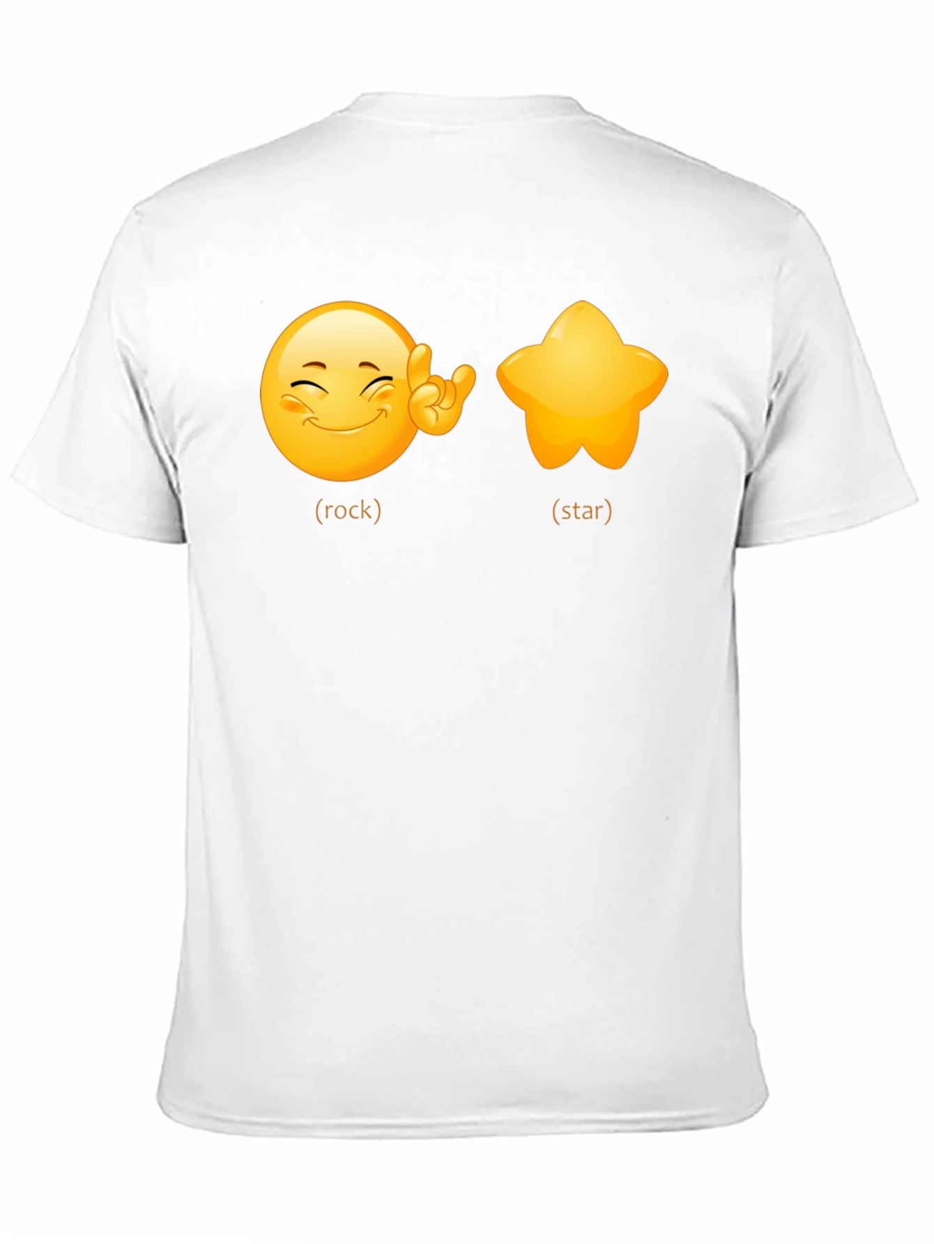 Rockstar Emoji Graphic Tee - Black