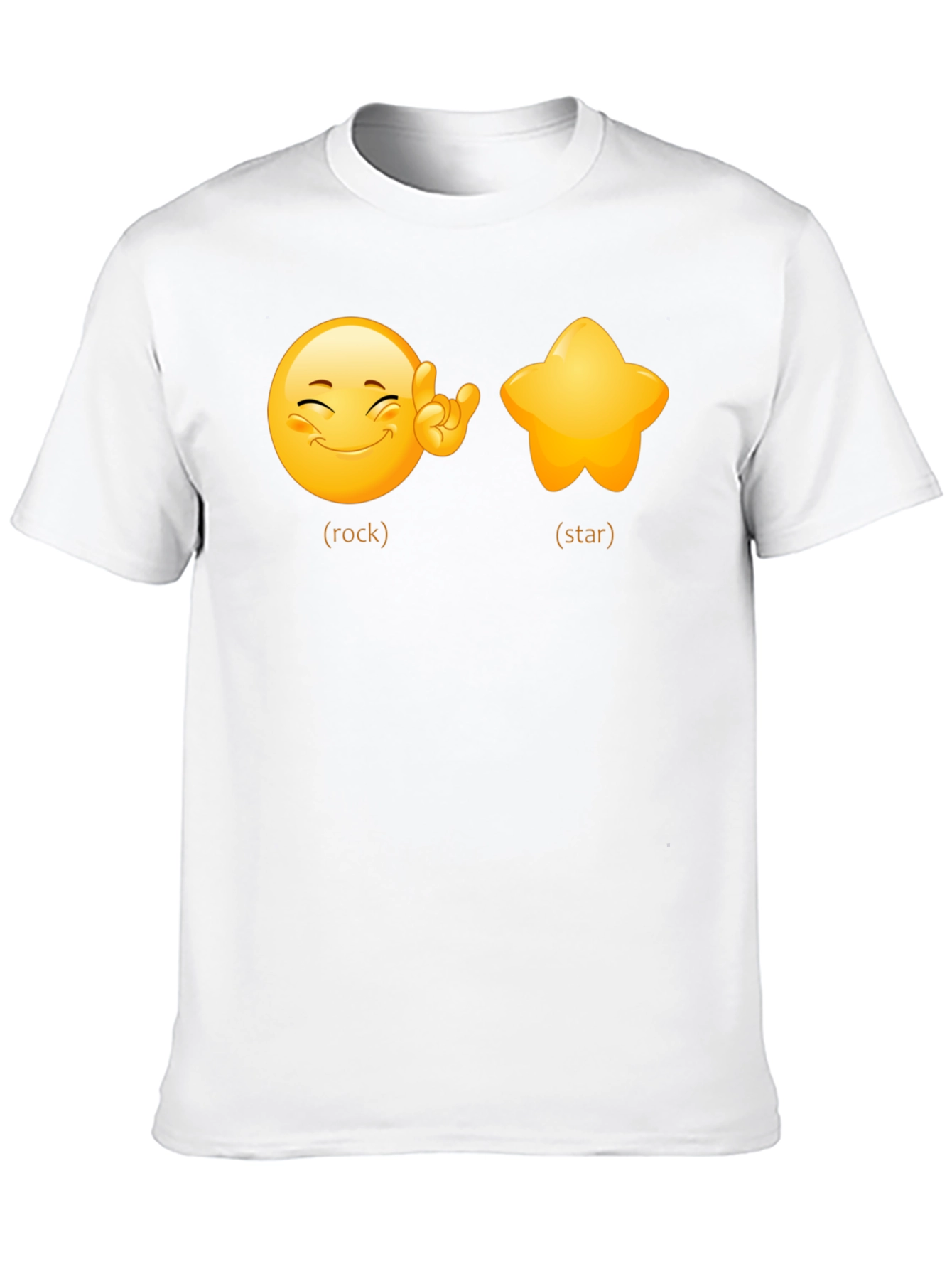 Rockstar Emoji Graphic Tee - Black