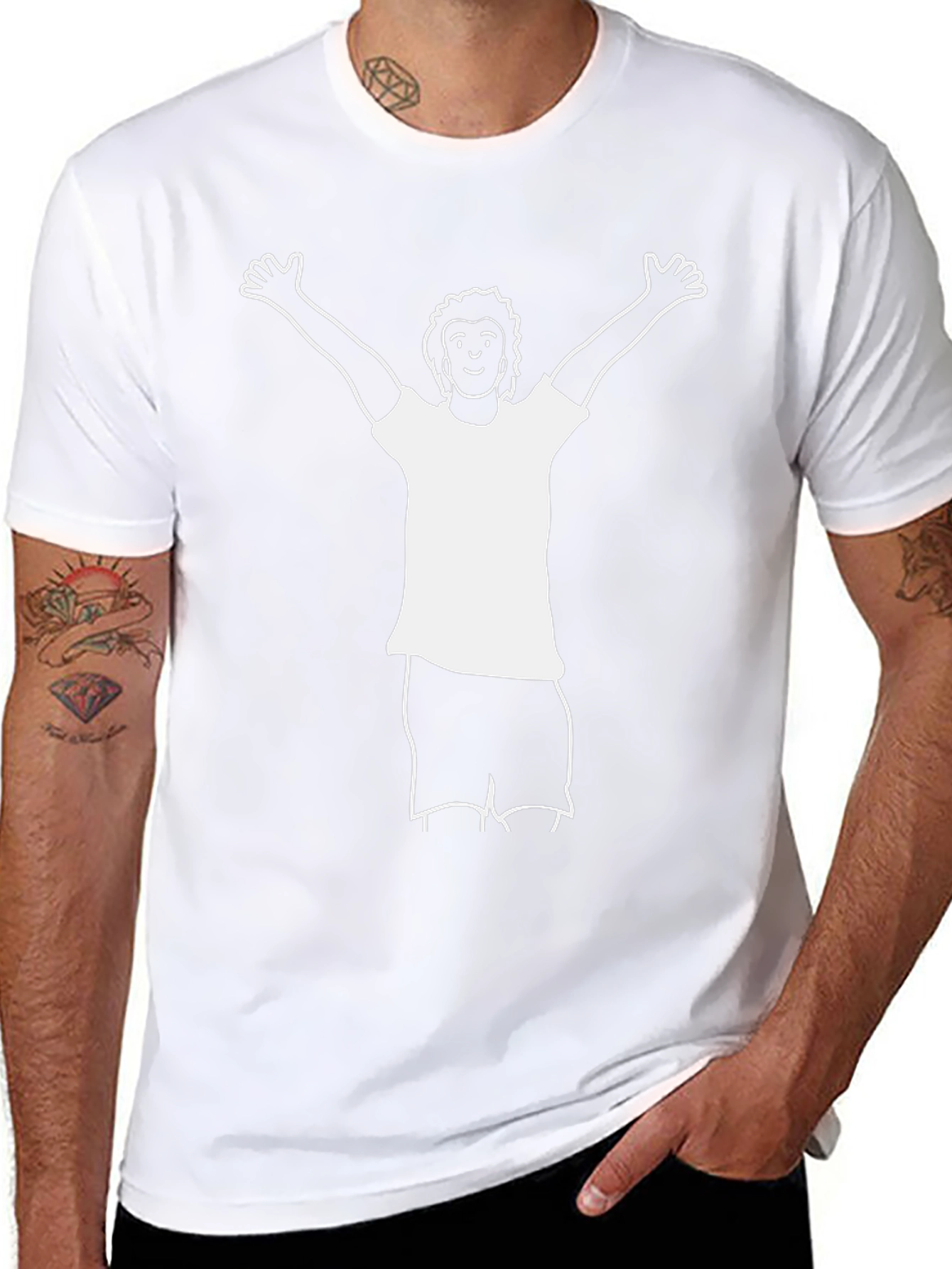 Graphic Tee - Happy Man Design