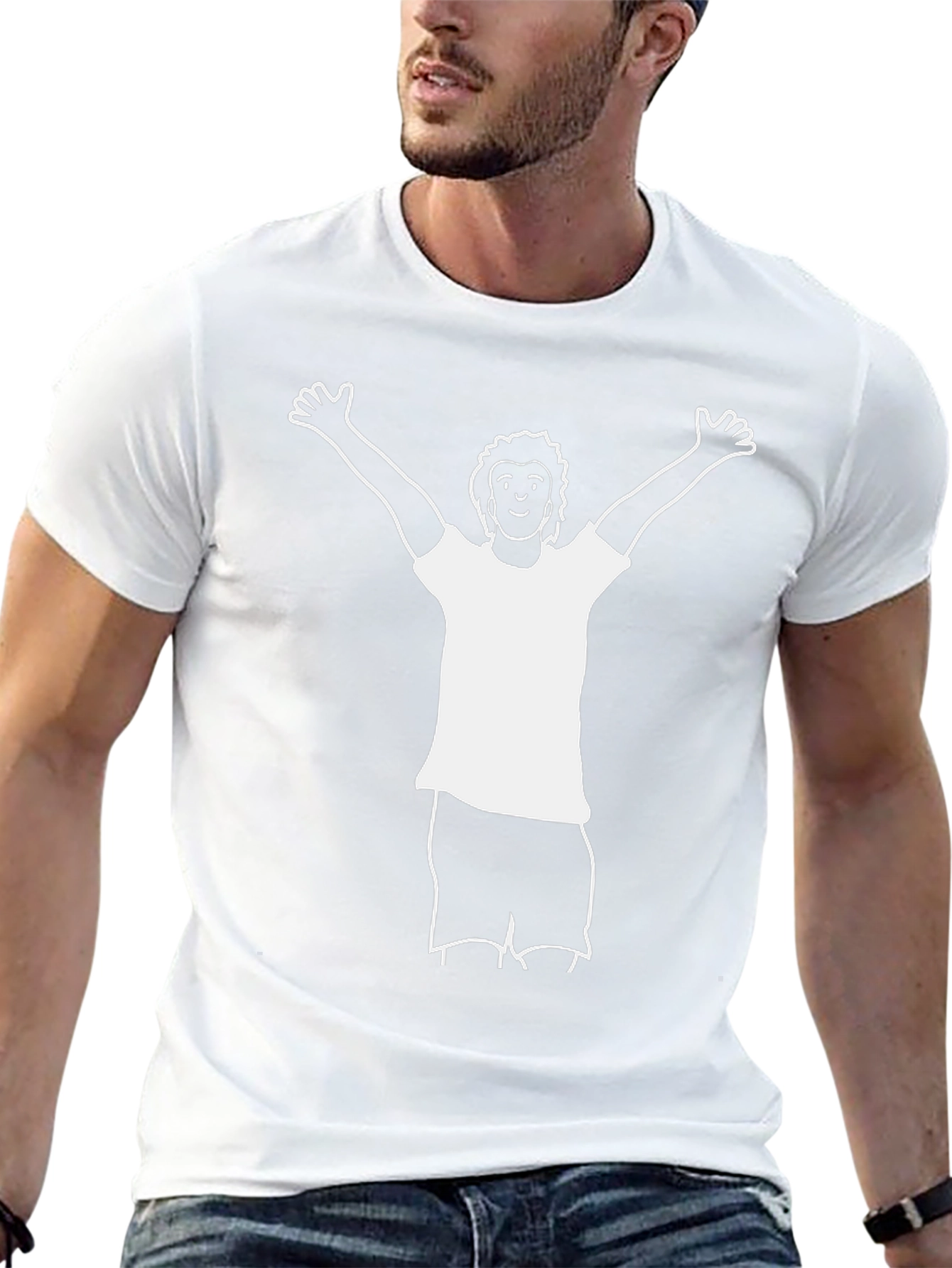 Graphic Tee - Happy Man Design
