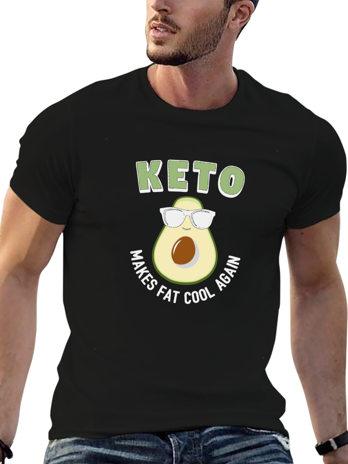 Keto Makes Fat Cool Again Avocado T-Shirt