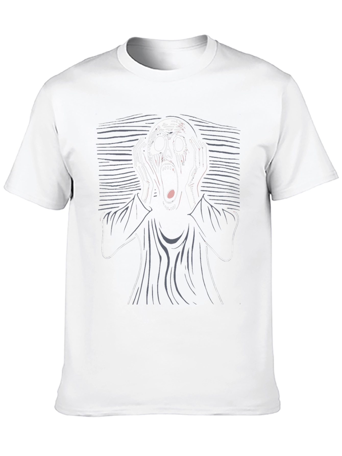 Scream Graphic T-Shirt - Black Cotton Tee