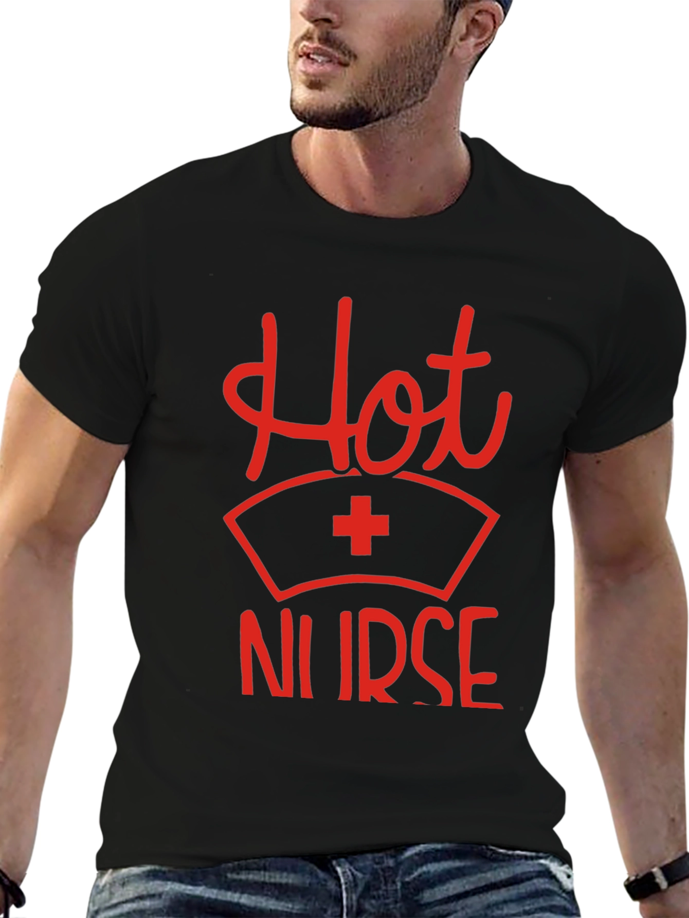 Hot Nurse Graphic Tee - Novelty Medical T-Shirt