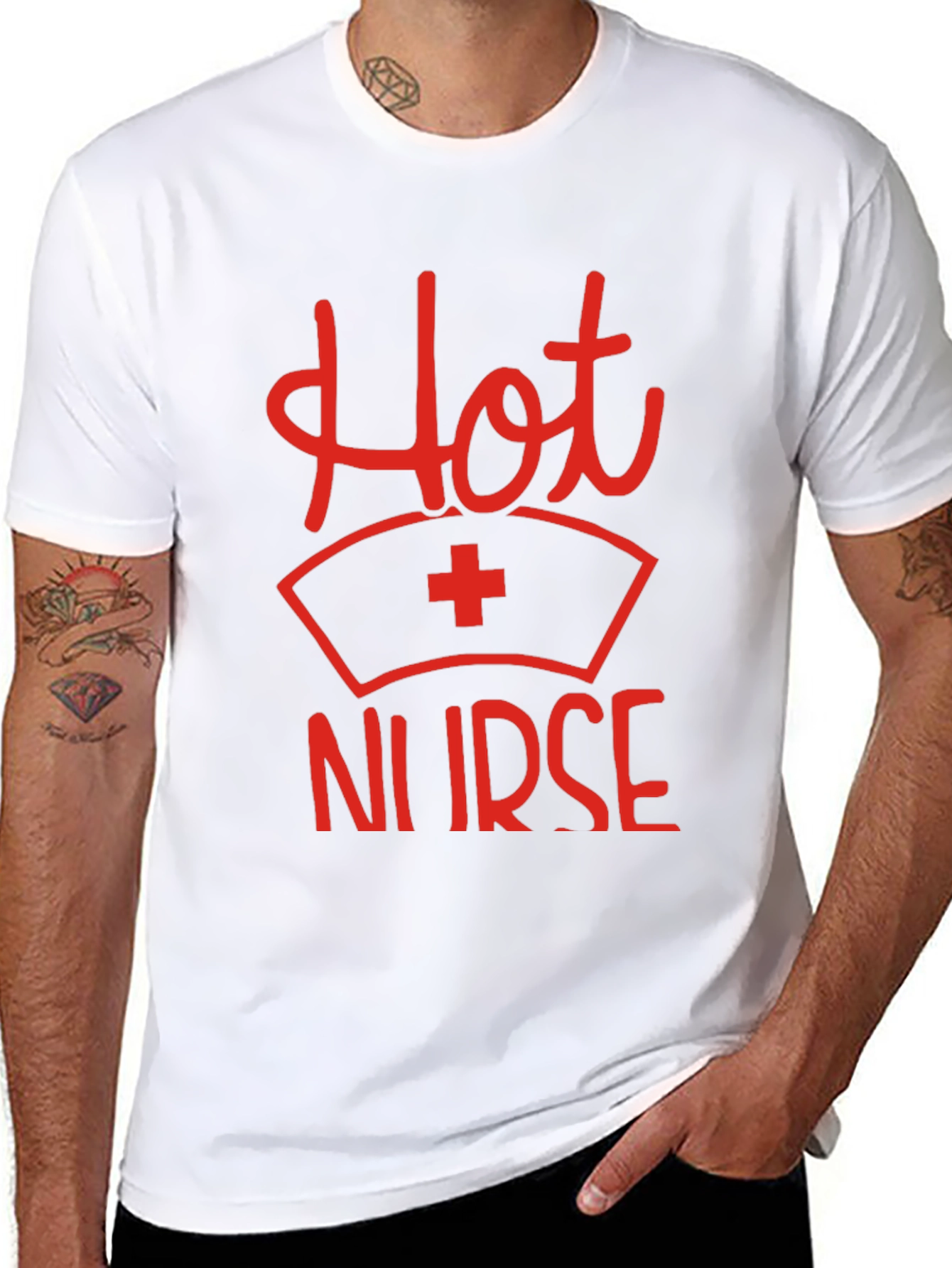 Hot Nurse Graphic Tee - Novelty Medical T-Shirt