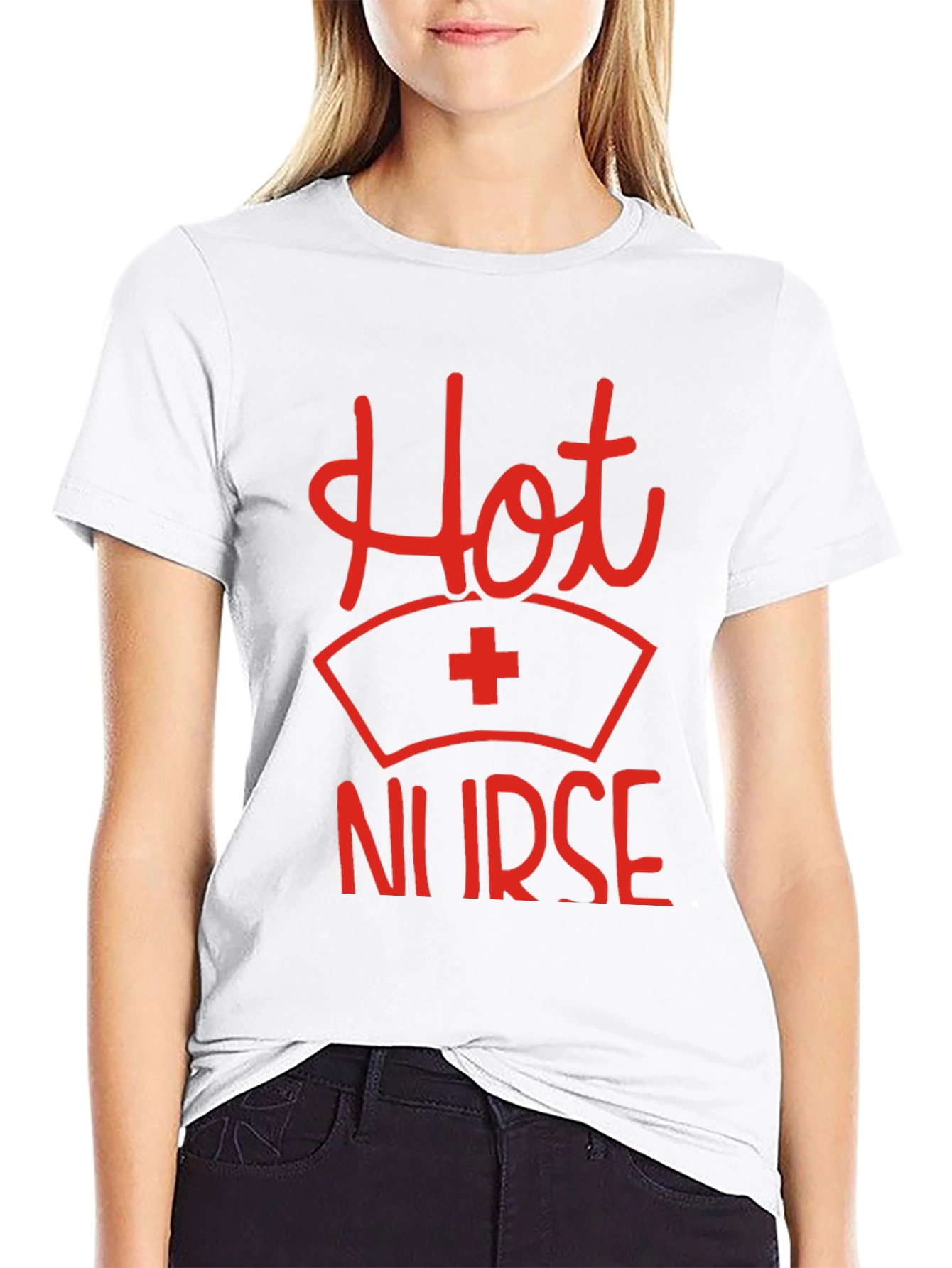 Hot Nurse Graphic Tee - Novelty Medical T-Shirt