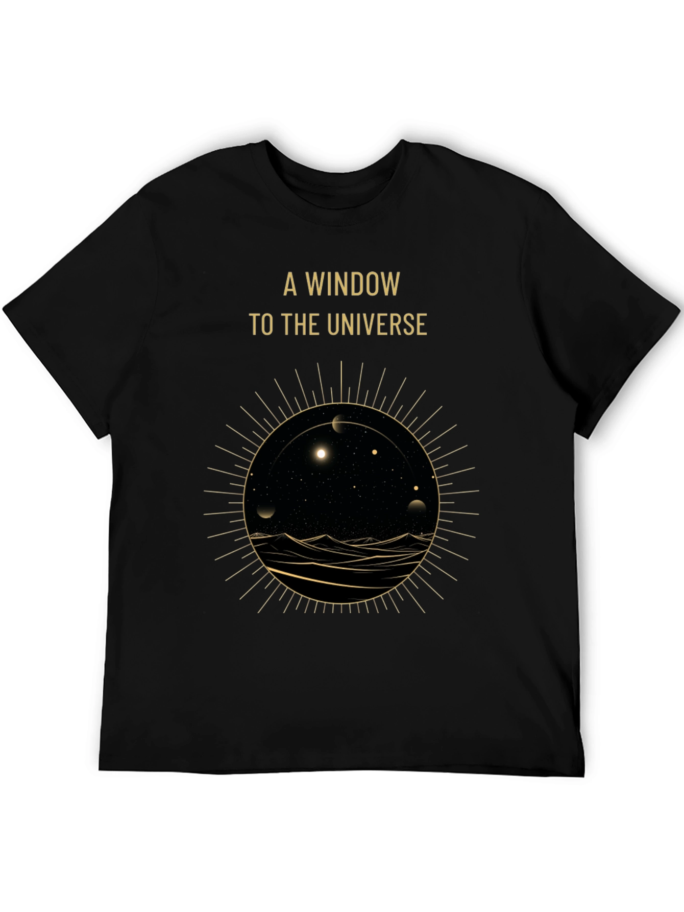 A Window to the Universe Graphic Tee - Black