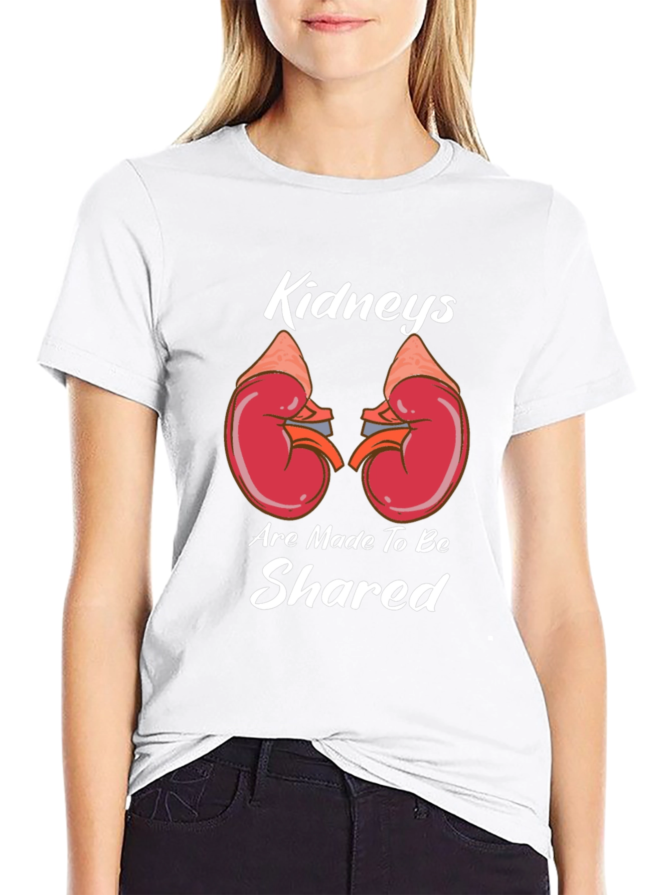 Kidneys Are Made To Be Shared Black T-Shirt