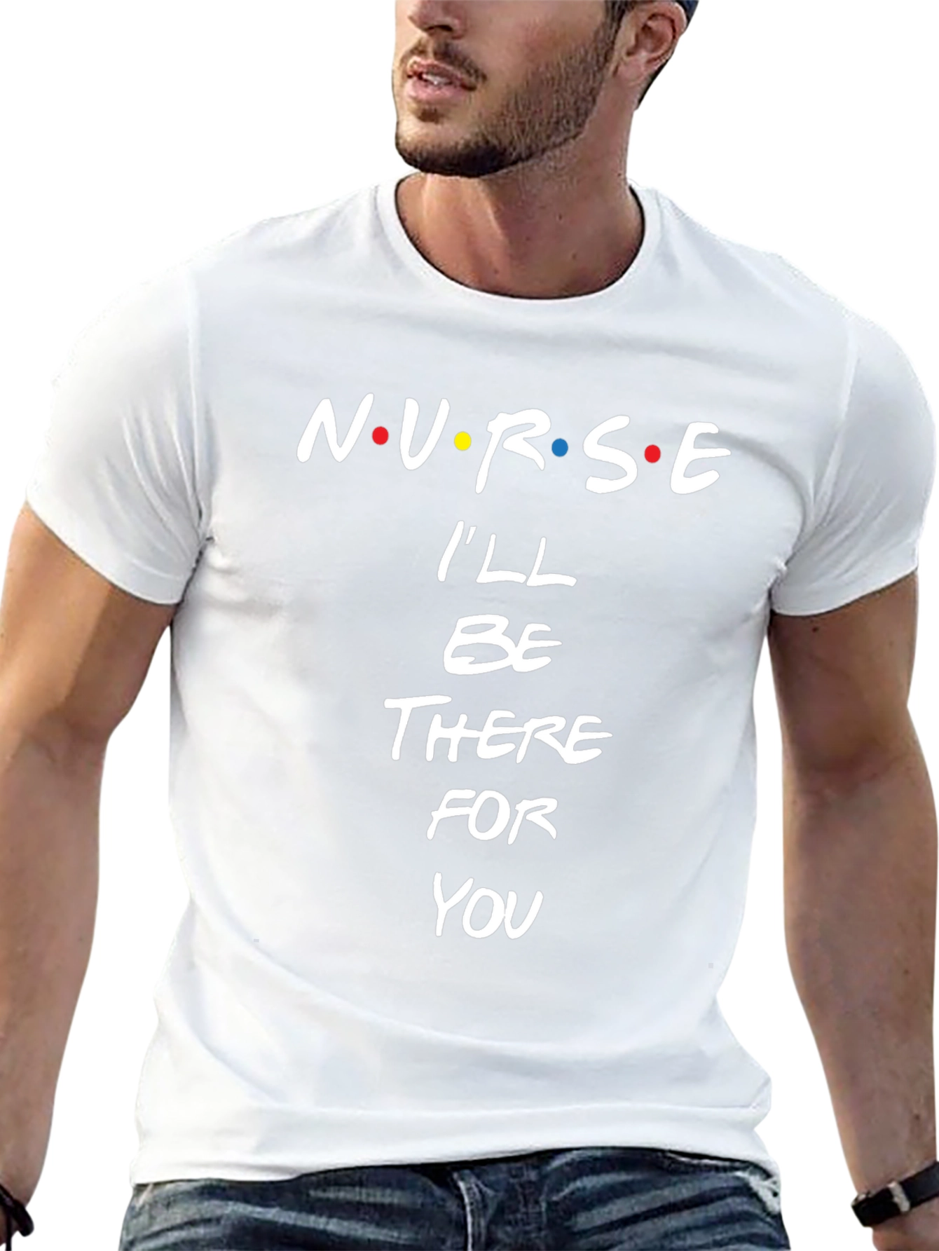 Nurse Ill Be There For You Black T-Shirt