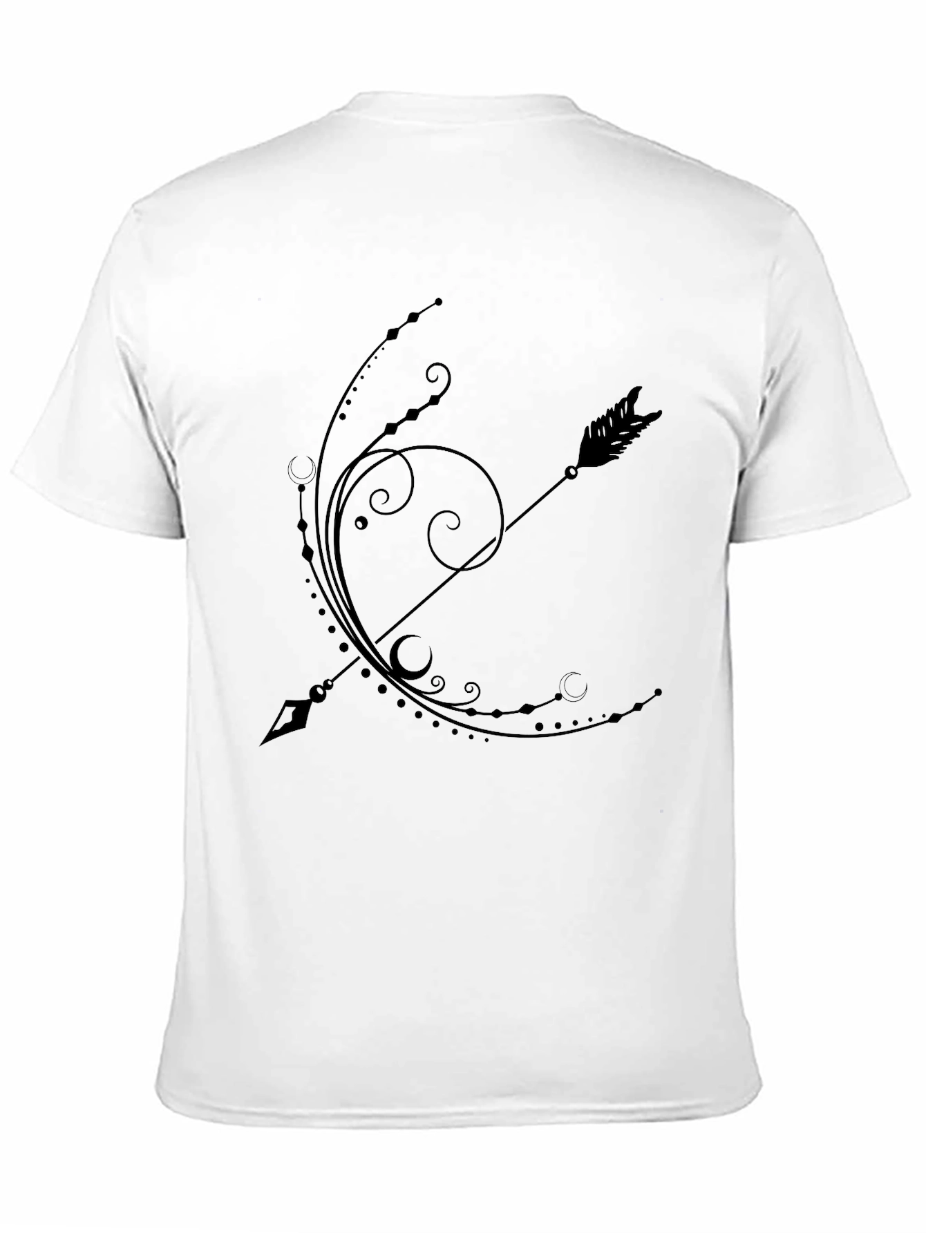 Sagittarius Arrow Graphic Tee - Black