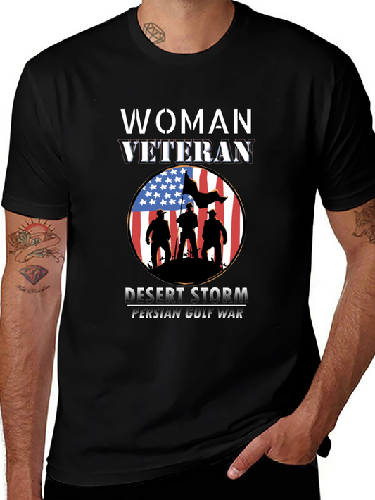 Woman Veteran Desert Storm T-Shirt