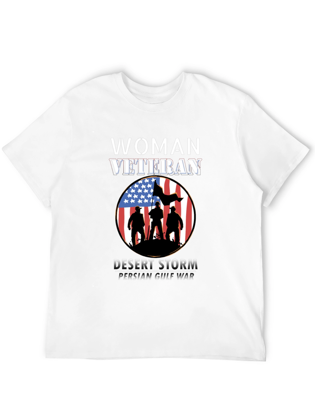 Woman Veteran Desert Storm T-Shirt