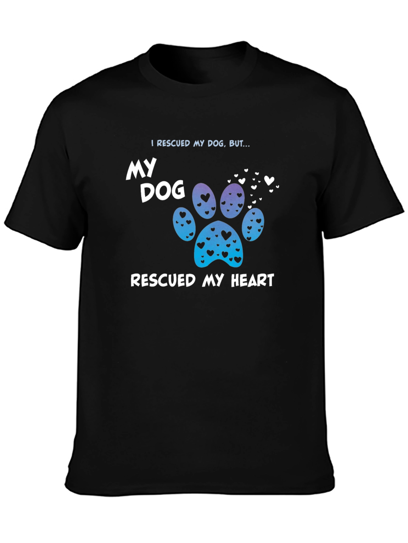 Rescued Dog Rescued Heart T-Shirt