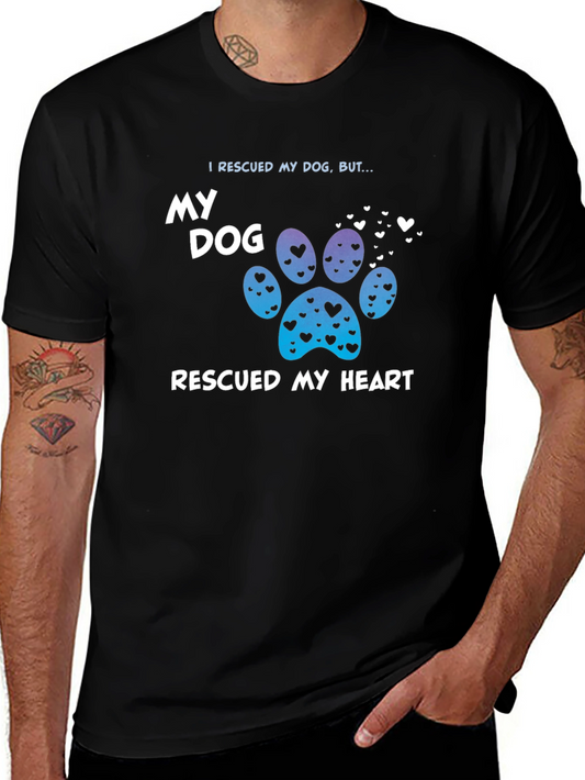 Rescued Dog Rescued Heart T-Shirt