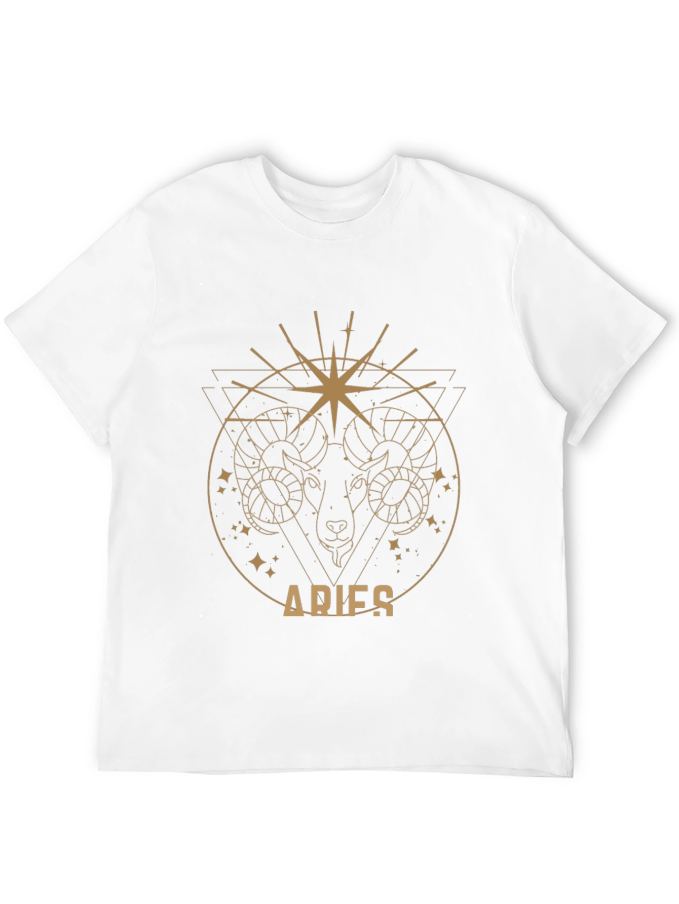 Aries Zodiac Graphic T-Shirt - Black