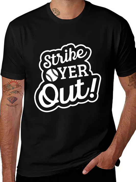 Strike Out Baseball Graphic T-Shirt