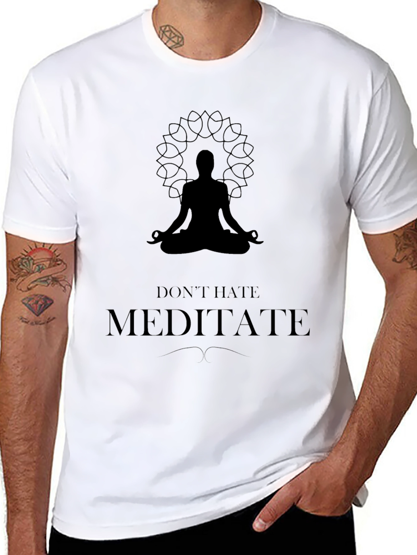 Meditate Graphic Tee - Relax and Unwind