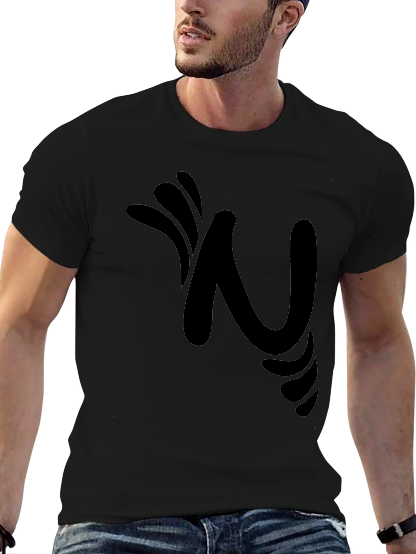 Black Graphic Tee - Stylish N Design