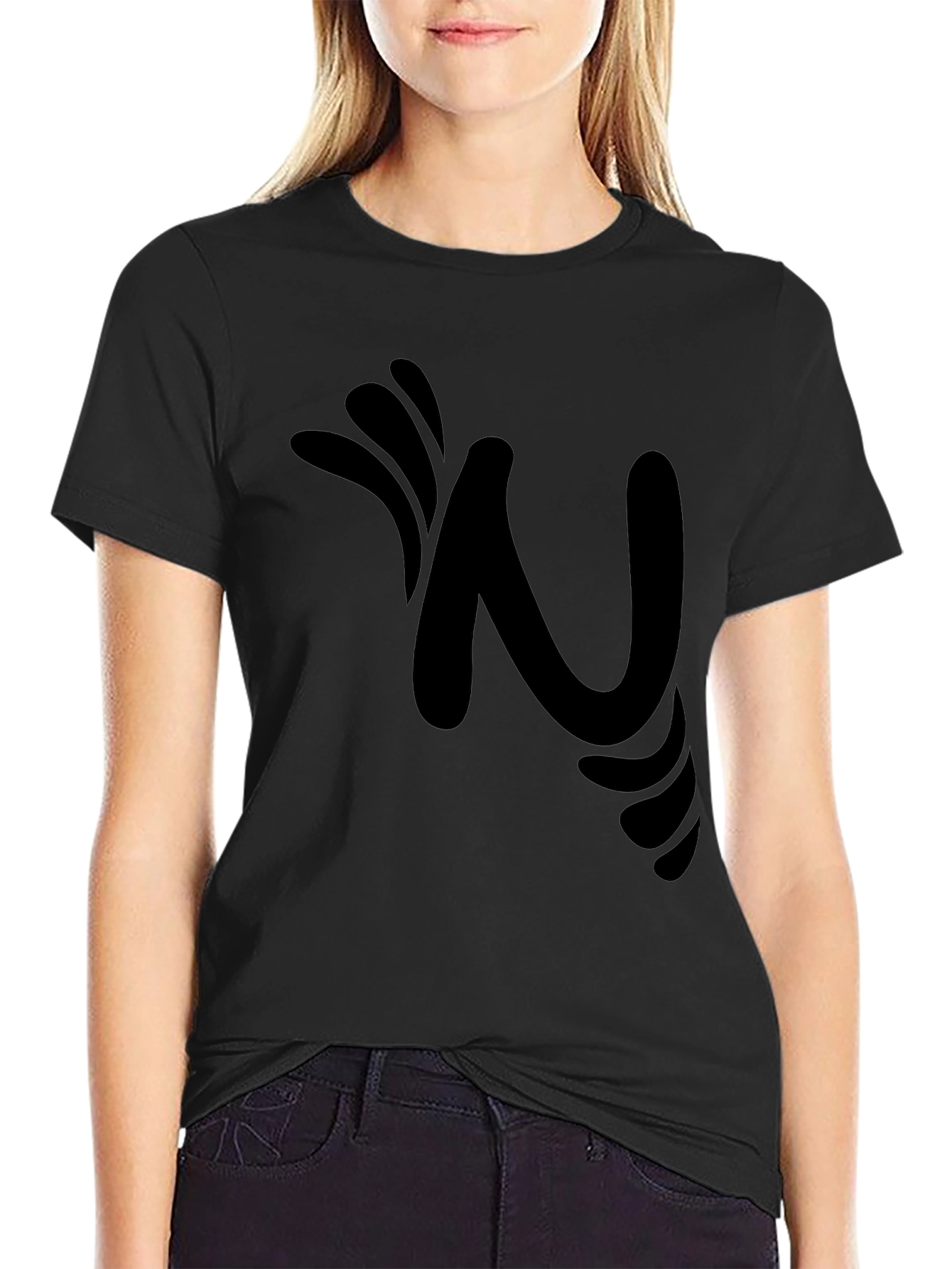 Black Graphic Tee - Stylish N Design