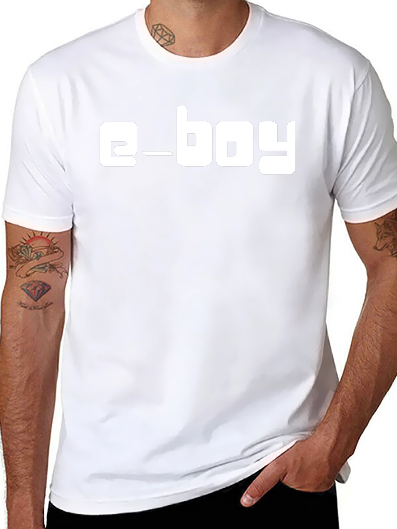 E-boy Black Graphic Tee