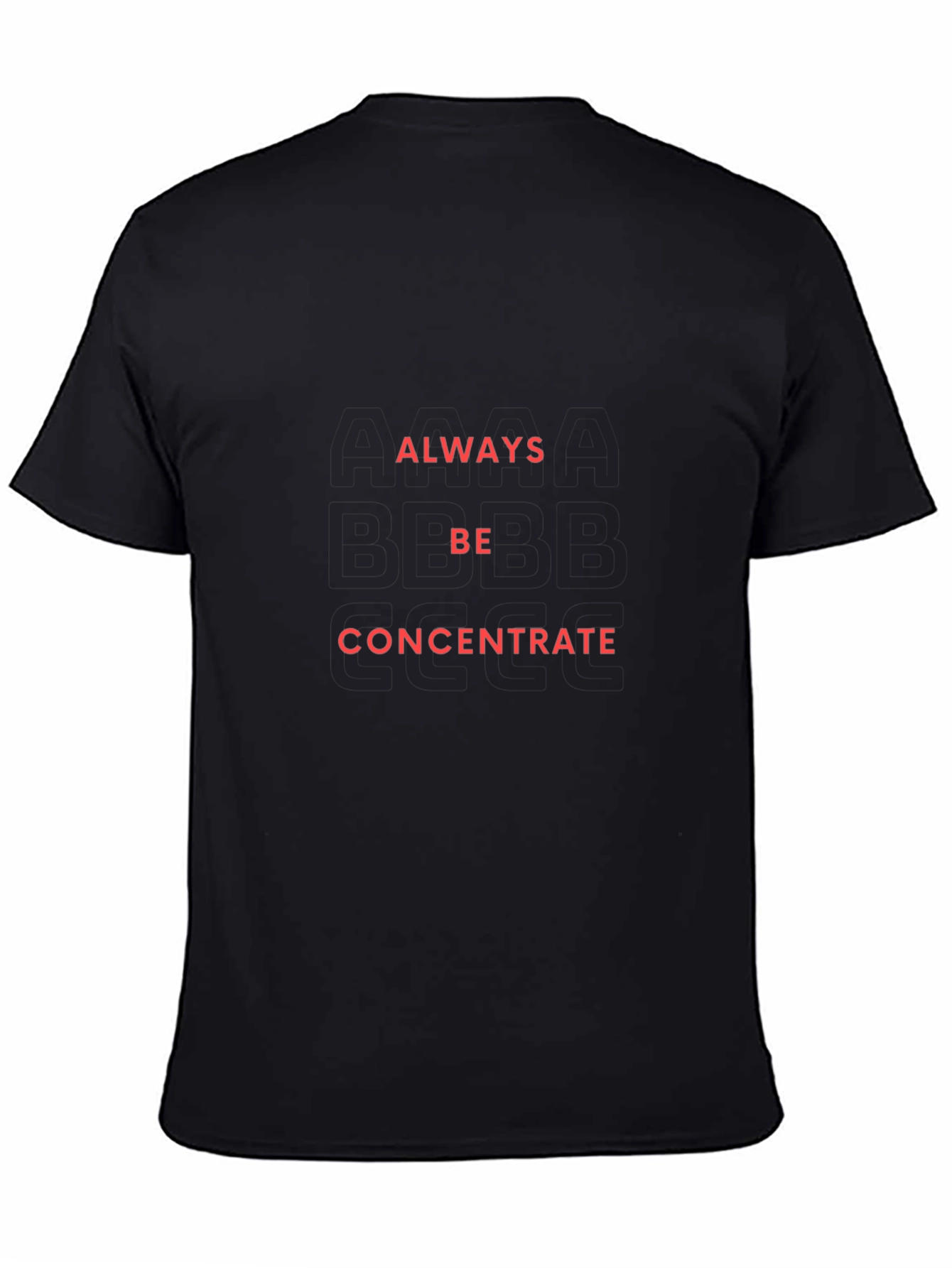 Always Be Concentrate Graphic Tee - Black