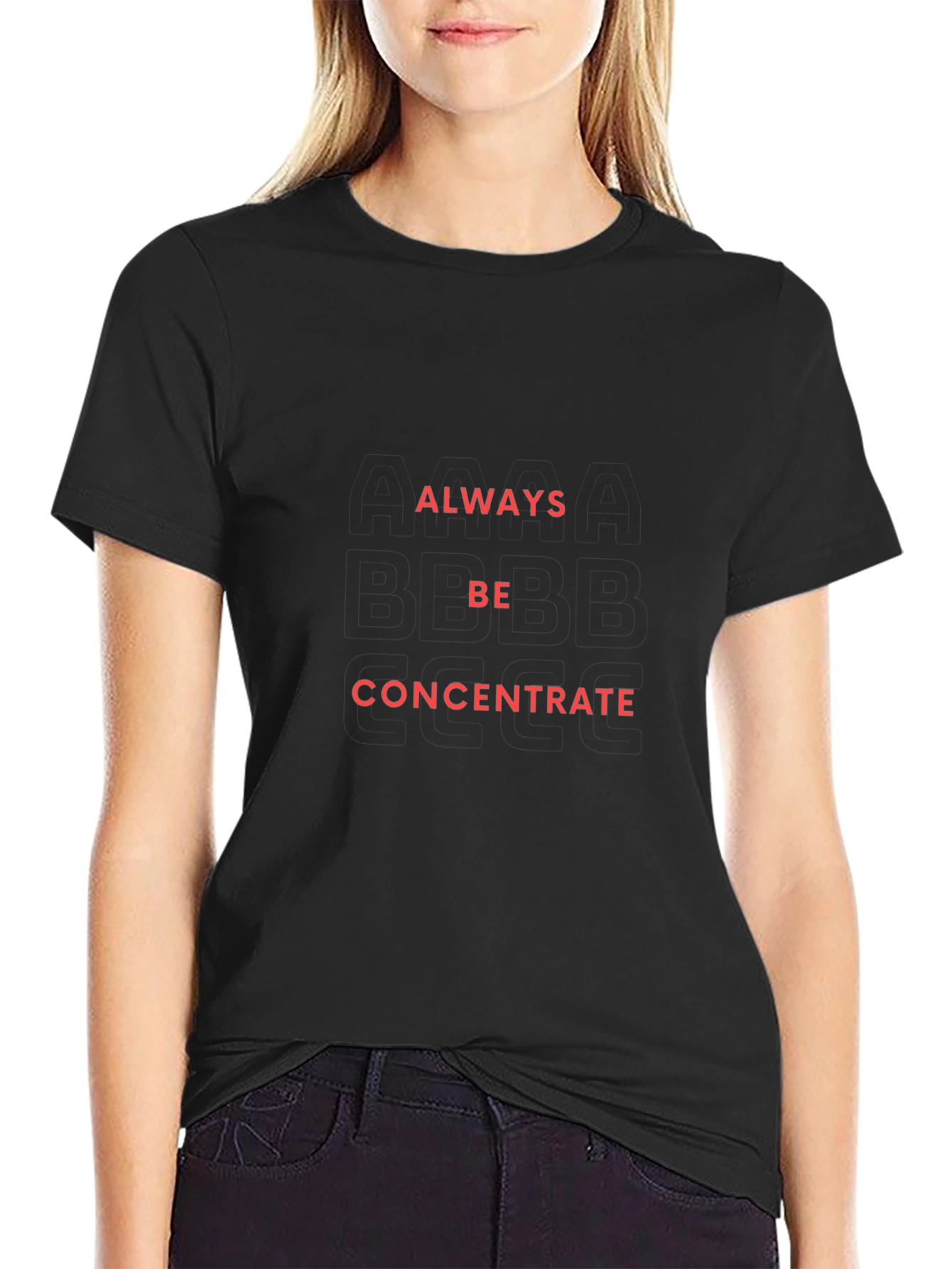 Always Be Concentrate Graphic Tee - Black