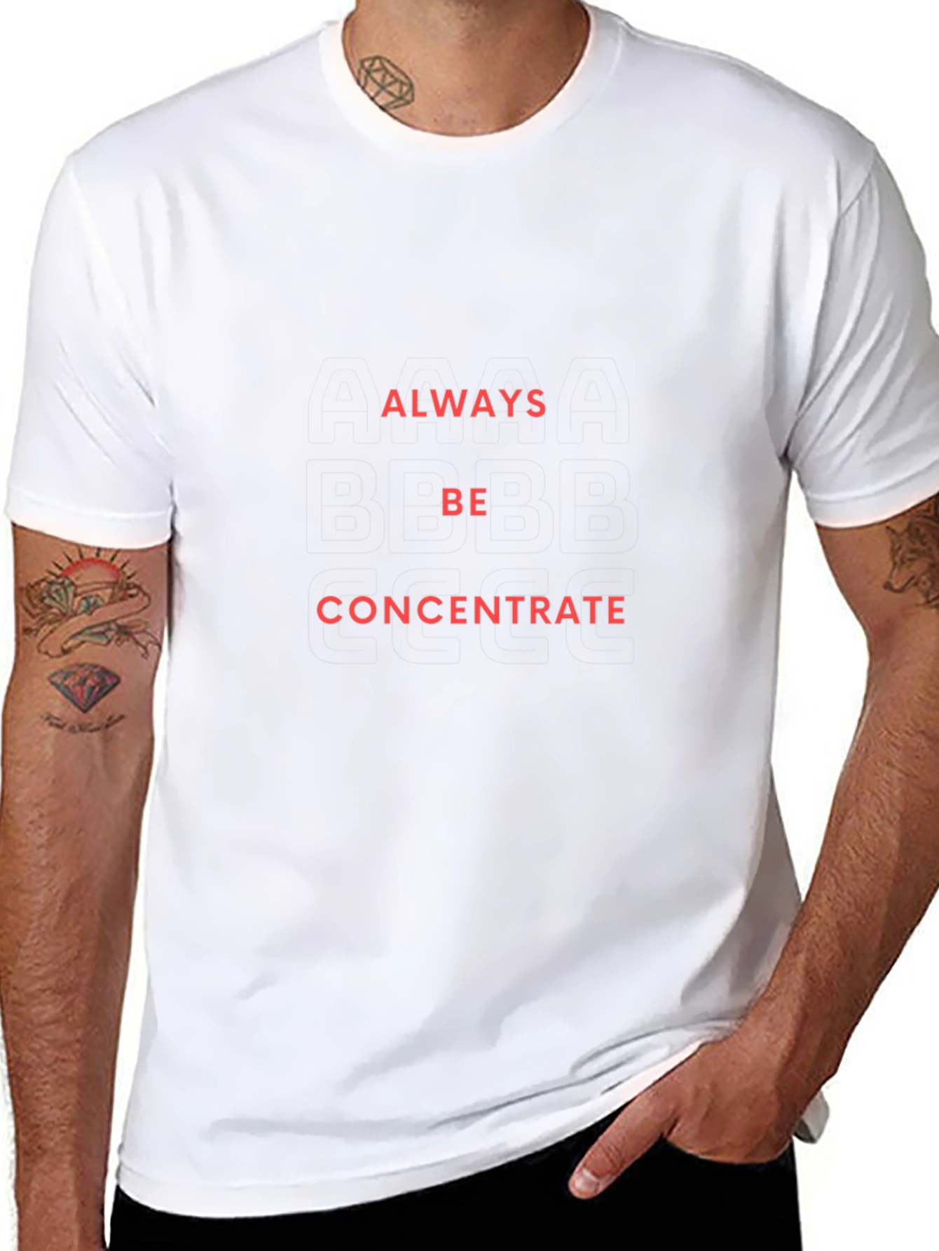 Always Be Concentrate Graphic Tee - Black