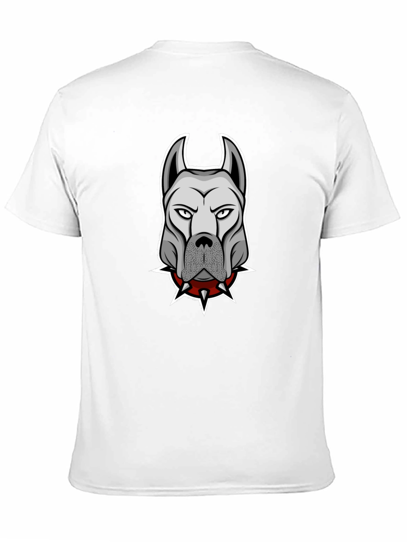 Mens Black T-Shirt with Dog Graphic