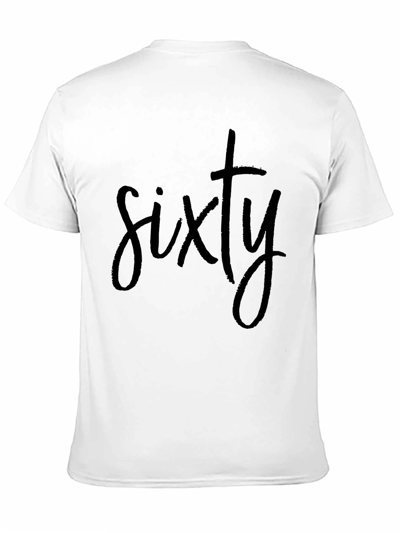 Sixty Graphic Tee - Mens Black Crew Neck T-Shirt