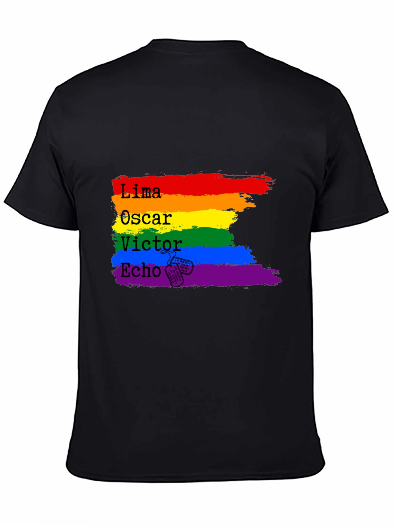 LGBT Pride Flag T-Shirt - L.O.V.E. Design
