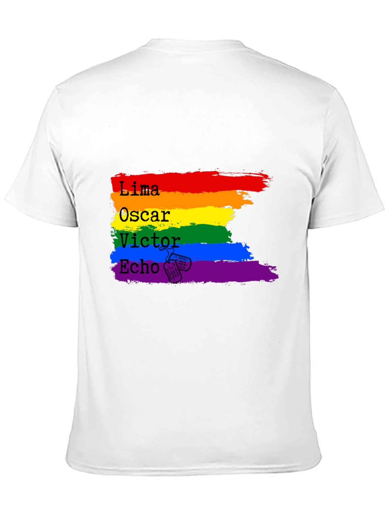 LGBT Pride Flag T-Shirt - L.O.V.E. Design