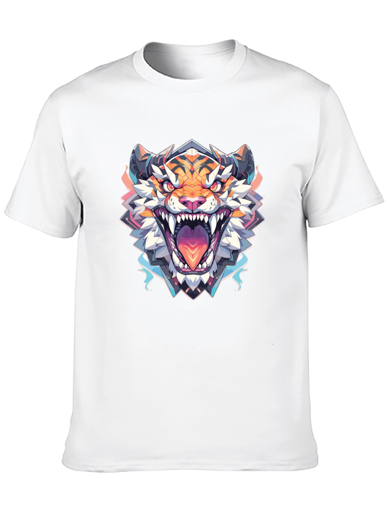 Roaring Tiger Graphic Tee - Black Cotton Shirt