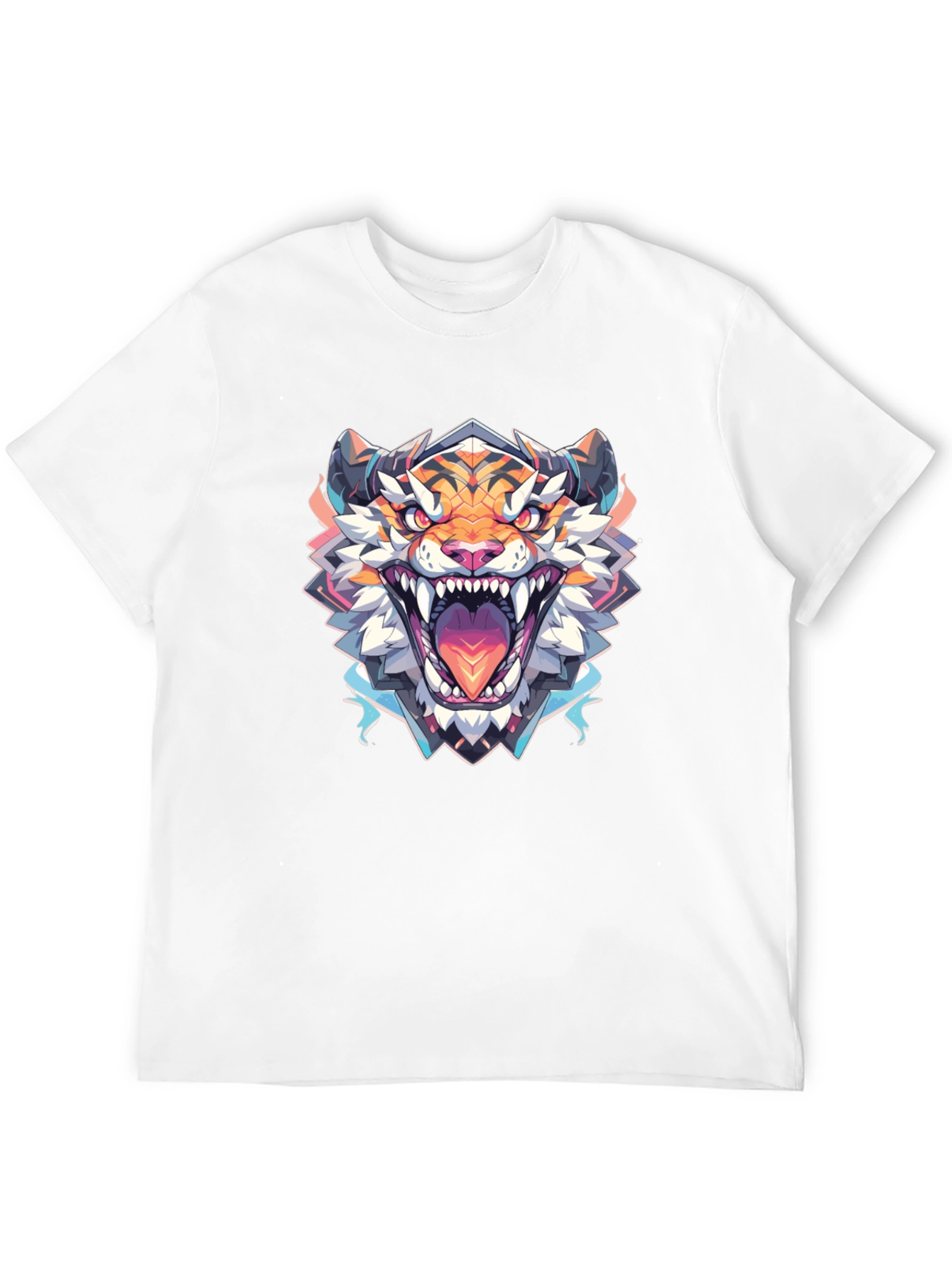 Roaring Tiger Graphic Tee - Black Cotton Shirt
