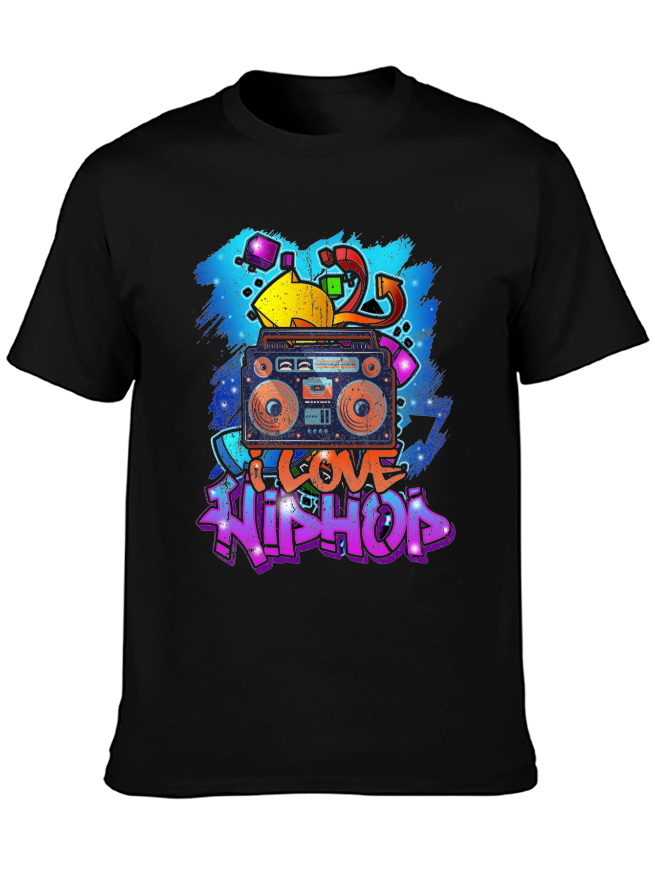 I Love Hip Hop Black T-Shirt