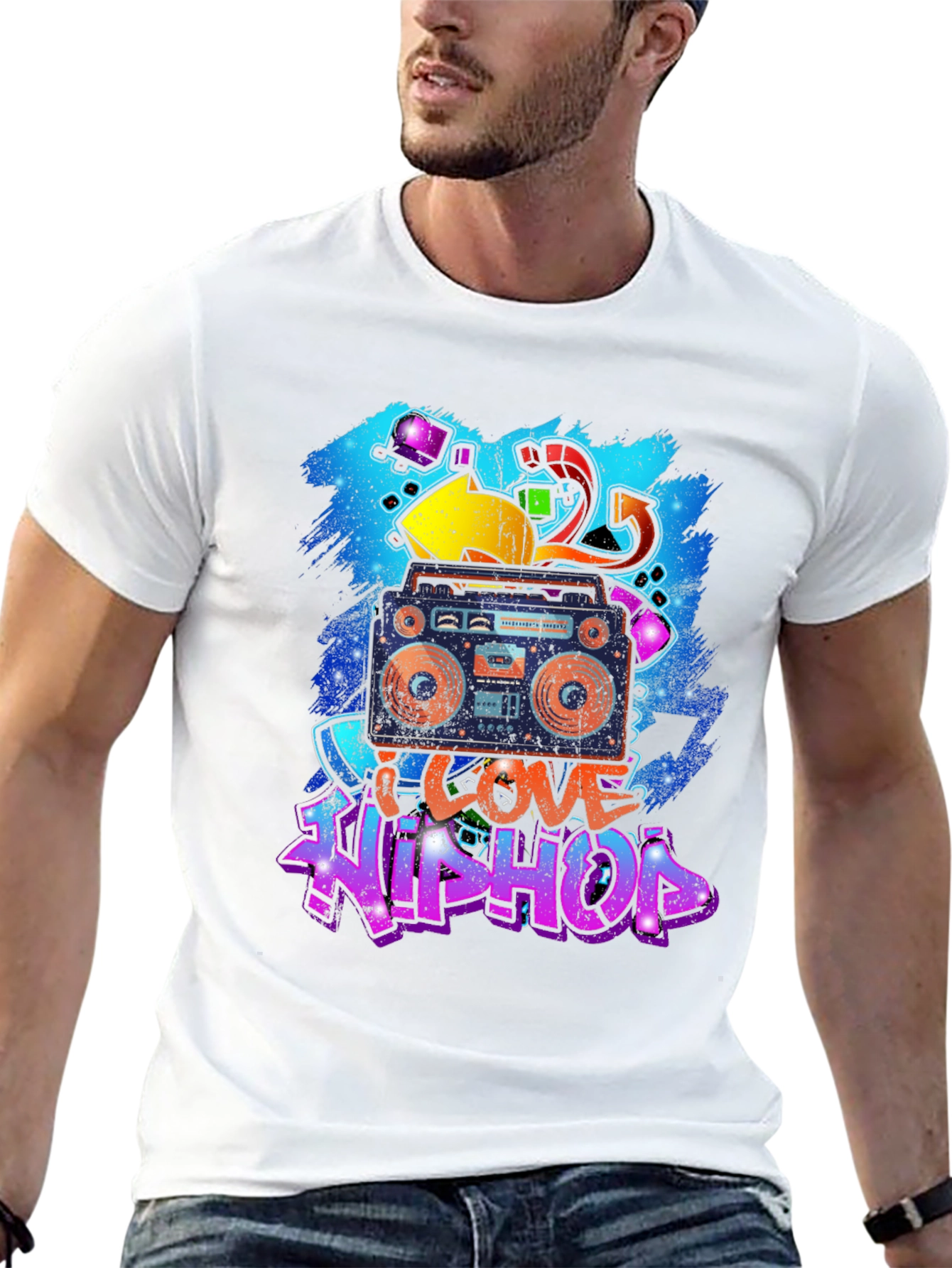 I Love Hip Hop Black T-Shirt