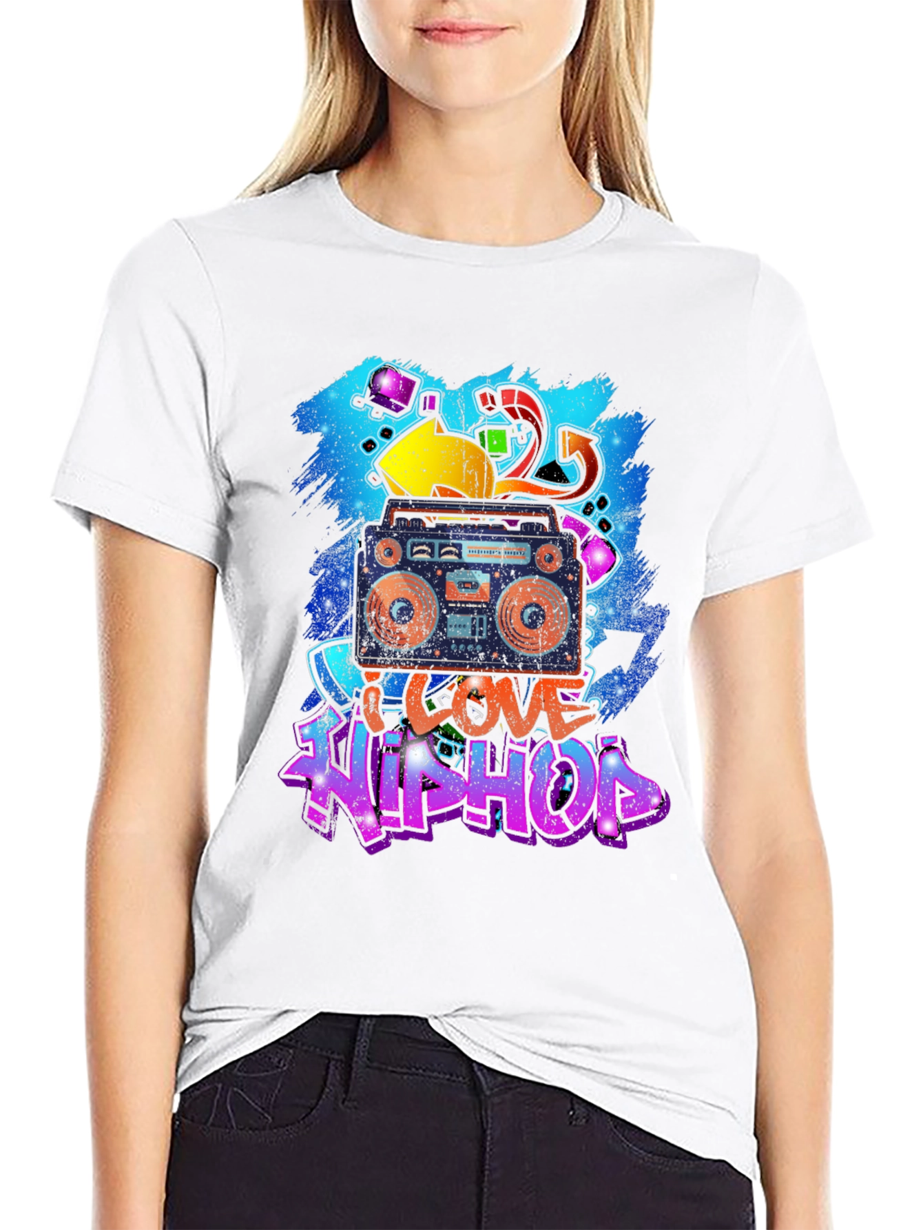 I Love Hip Hop Black T-Shirt