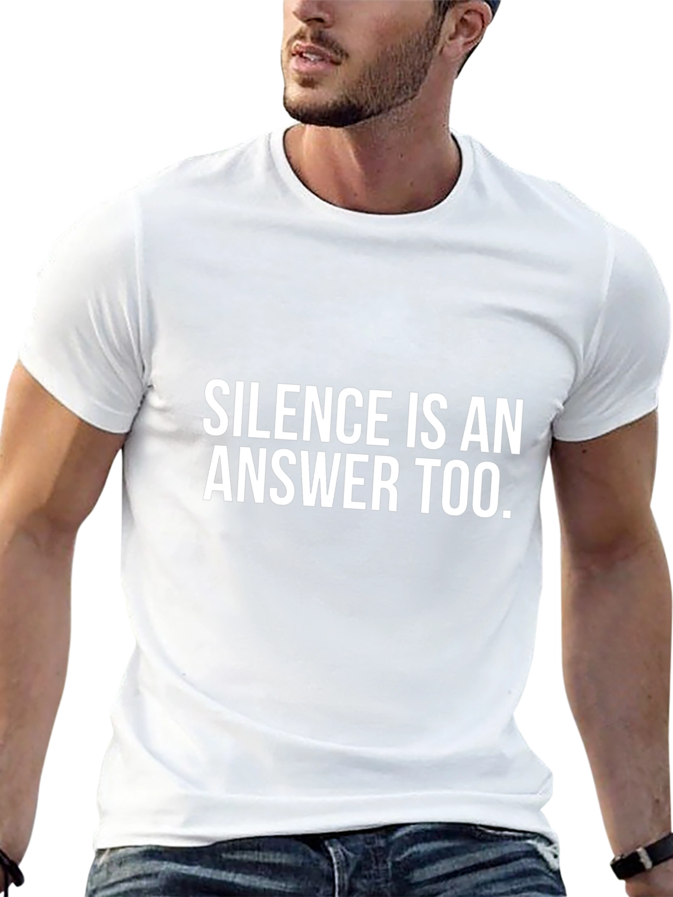 Silence Is An Answer T-Shirt - Black