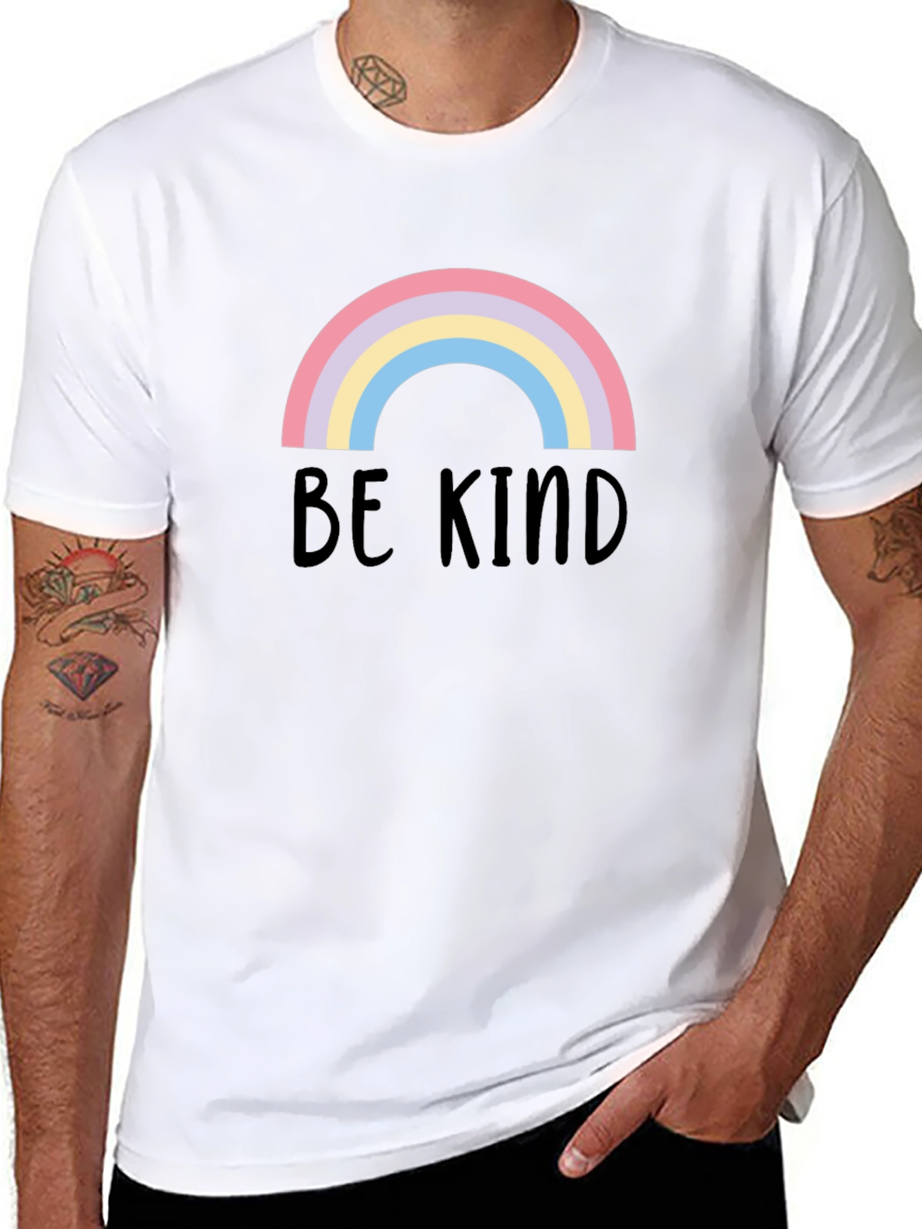 Be Kind Rainbow Graphic Tee