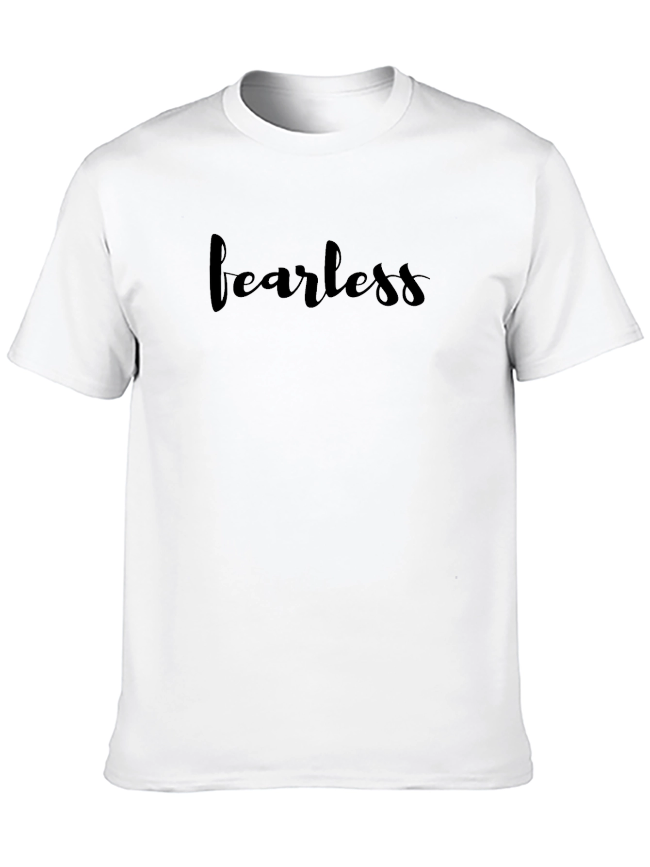 Fearless Black Graphic Tee - Mens Casual Style