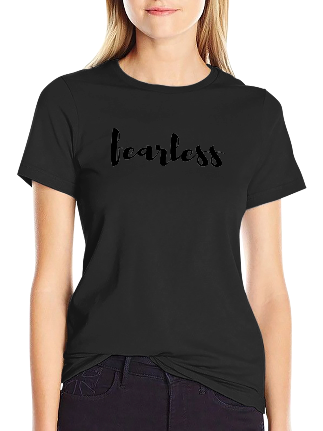 Fearless Black Graphic Tee - Mens Casual Style