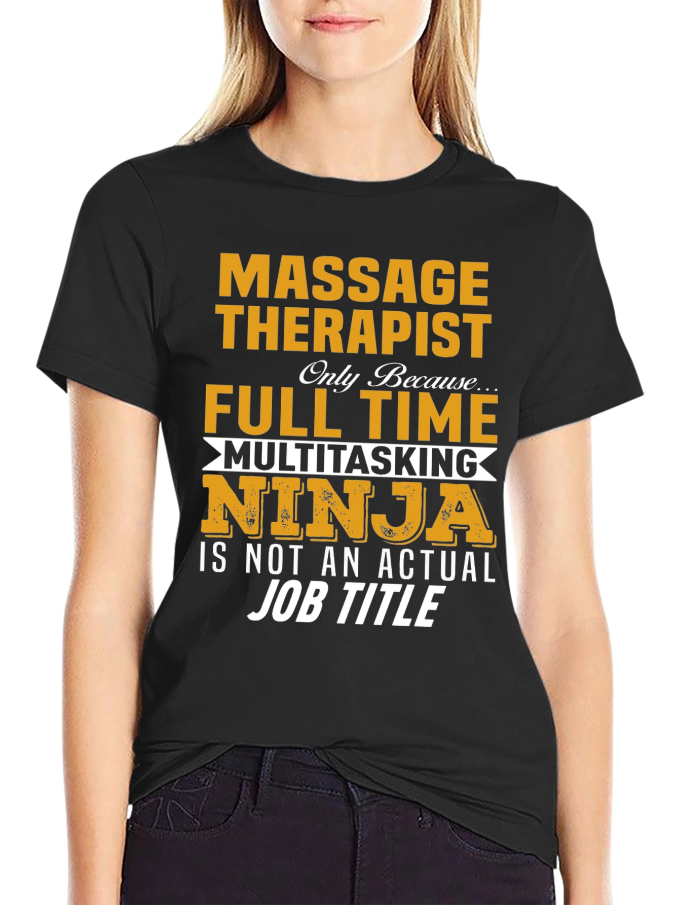 Massage Therapist Ninja T-Shirt