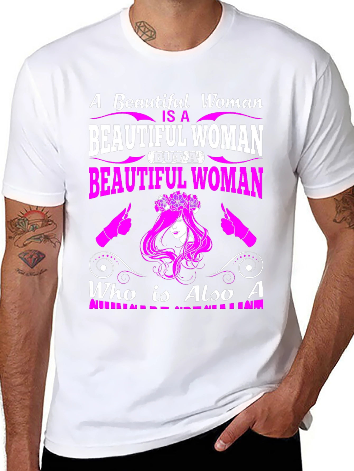 Beautiful Woman Graphic Tee - Premium Quality